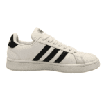 ونس ادیداس Adidas گرند کورت رنگ سفید مشکی سفید کد759 - تصویر 4
