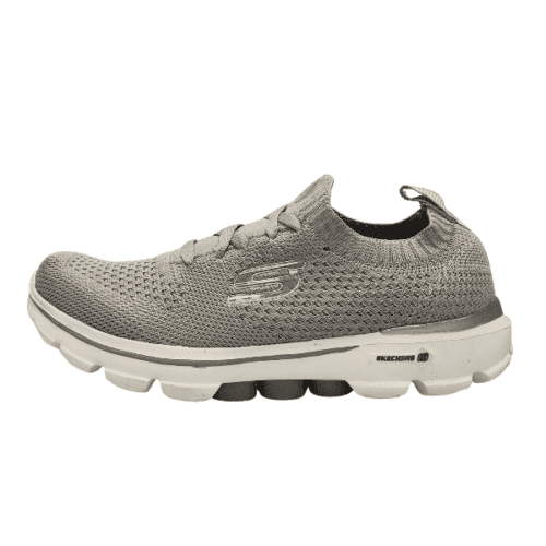 کفش کتونی اسکیچرز جورابی Skechers رنگ طوسی سفید کد 567