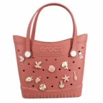 کیف کراکس زنانه استخری کد 2813 رنگ گلبهی - تصویر 2