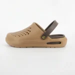 کراکس دمپایی مردانه طبی لژدار crocs رنگ عسلی کد a1 - تصویر 4