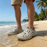 کراکس دمپایی مردانه هامر crocs hummer رنگ طوسی کد 2729