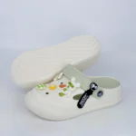 کراکس دمپایی زنانه مدل اسنوپی CROCS SNOOPY رنگ سفید سبز کد 2840 - تصویر 2
