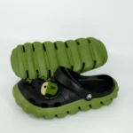 کراکس دمپایی مردانه مدل جولی CROCS JULY رنگ مشکی سبز کد 2821 - تصویر 2