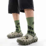 کراکس دمپایی مردانه مدل جولی CROCS JULY رنگ کرم سبز کد 2822
