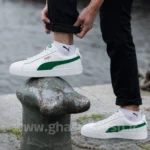 کتونی ونس مردانه پوما سوئد Puma SUEDE رنگ سفید سبز کد 1454