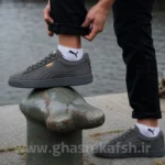 کتونی ونس مردانه پوما سوئد Puma SUEDE رنگ طوسی سیر کد 2041