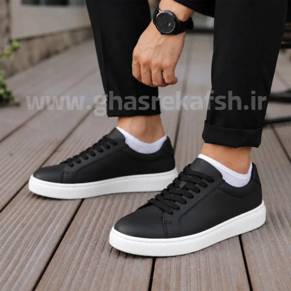 کتونی ونس زارا ZARA مردانه رنگ مشکی سفید کد 2899