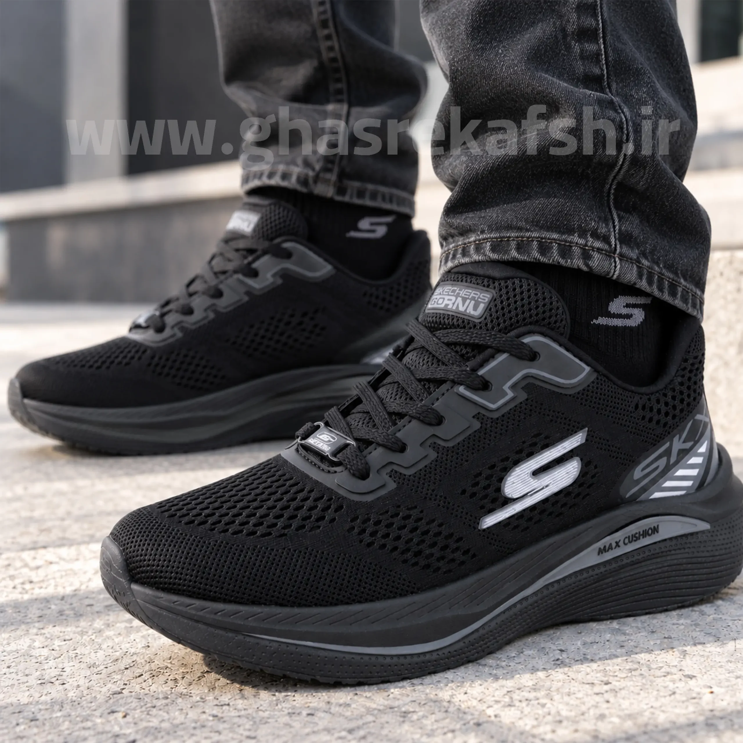 کتونی اسکیچرز Skechers مردانه مشکی کد 2645